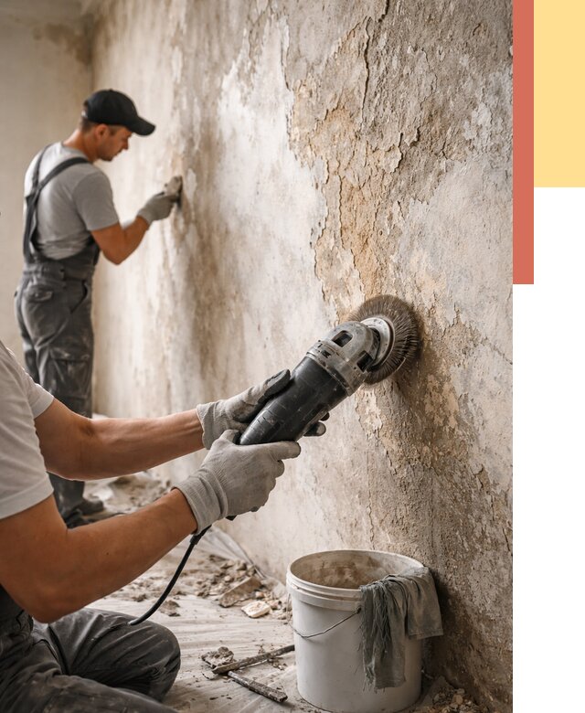 Снятие и удаление краски со стен в Ирбите от 2309 руб. — ОТДЕЛОЧНИК-Рбт