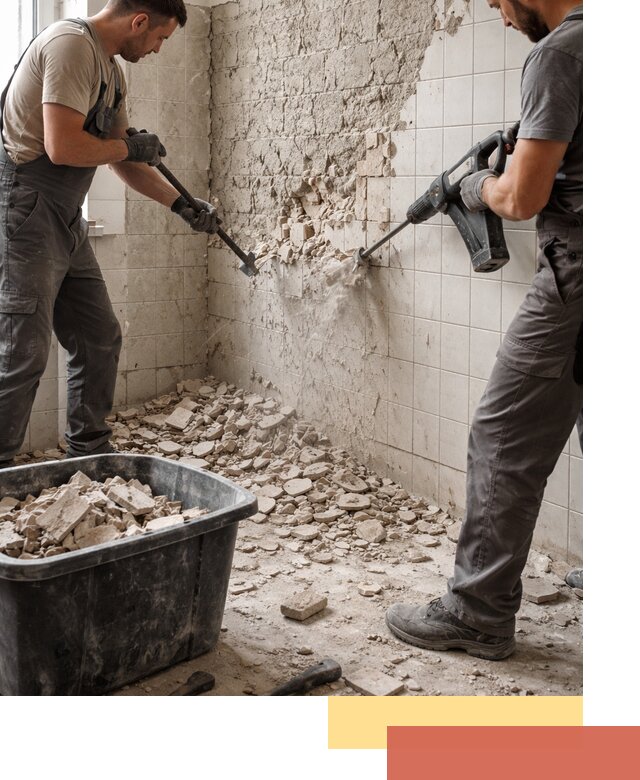 Демонтаж плитки со стен в Ирбите быстро и аккуратно