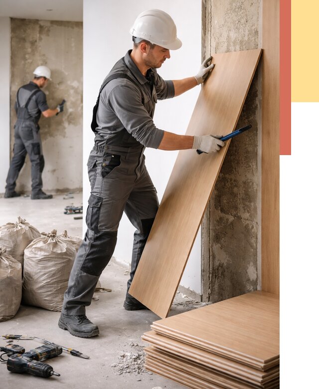 Демонтаж стеновых панелей в Ирбите от 3848 руб. за м² быстро и недорого | ОТДЕЛОЧНИК-Рбт