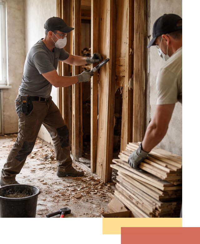 Демонтаж деревянных перегородок в Ирбите быстро и аккуратно