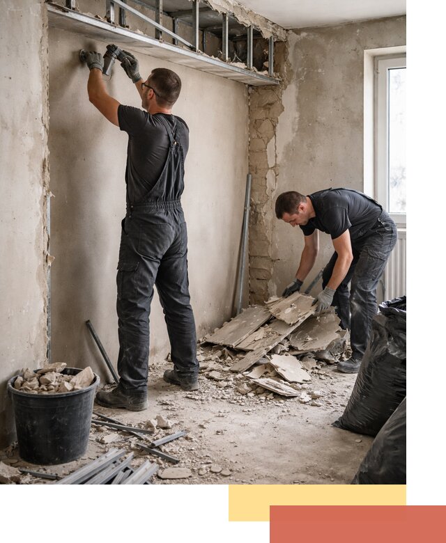 Демонтаж короба из гипсокартона в Ирбите быстро и аккуратно