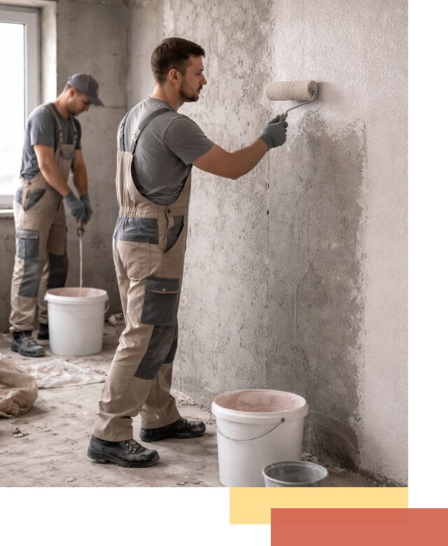 Нанесение бетоноконтакта на стены в Ирбите для последующей отделки