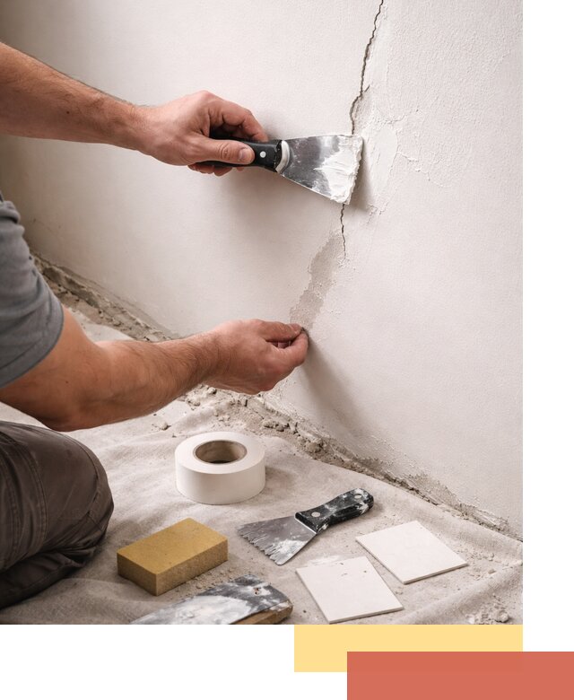Заделка трещин и сколов в стенах и потолках в Ирбите