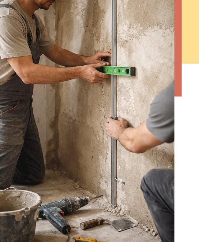 Установка штукатурных маяков в Ирбите от 7695 руб. — быстро и недорого | ОТДЕЛОЧНИК-Рбт