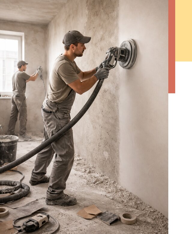 Шлифовка стен в Ирбите от 1319 руб/м2 — быстро и недорого | ОТДЕЛОЧНИК-Рбт