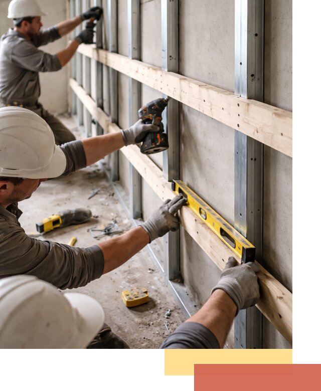 Устройство обрешетки под панели в Ирбите