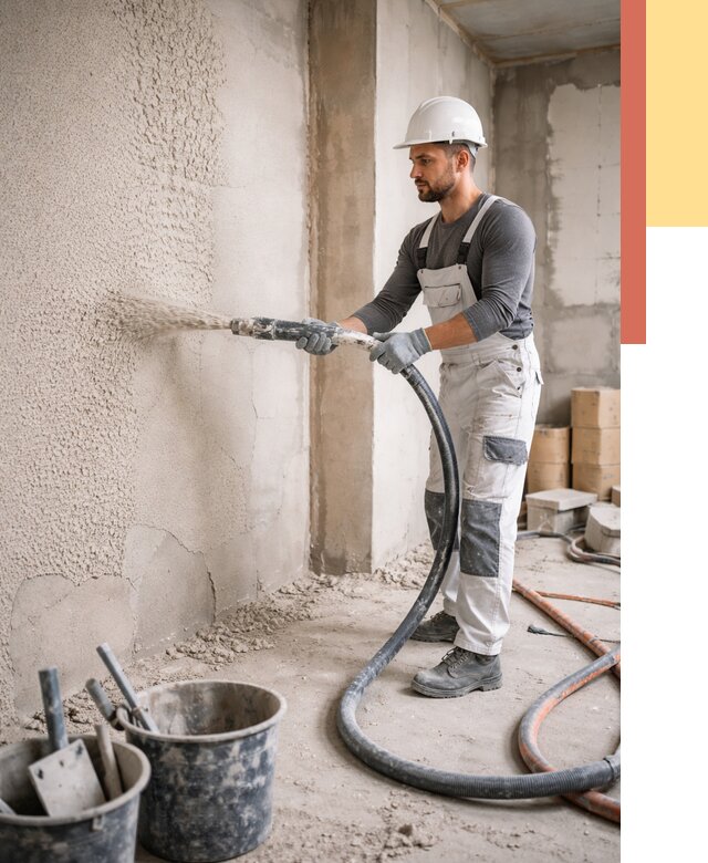 Машинная штукатурка стен в Ирбите под ключ от 7145 руб./м2 | ОТДЕЛОЧНИК-Рбт