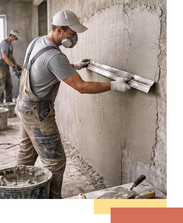 Штукатурка бетонных стен в Ирбите качественно и долговечно