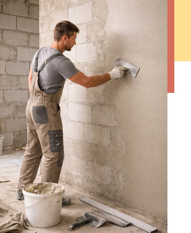 Штукатурка стен из газобетона в Ирбите от 2309 руб./м2 — быстро и недорого | ОТДЕЛОЧНИК-Рбт