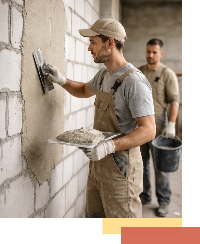 Штукатурка стен из газобетона в Ирбите под ключ