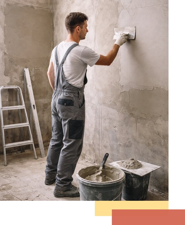 Штукатурка стен в ванной под ключ в Ирбите