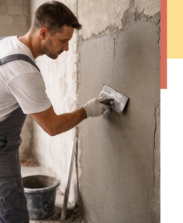 Штукатурка стен под плитку в Ирбите от 4617 руб./м2 — выравнивание под плитку | ОТДЕЛОЧНИК-Рбт