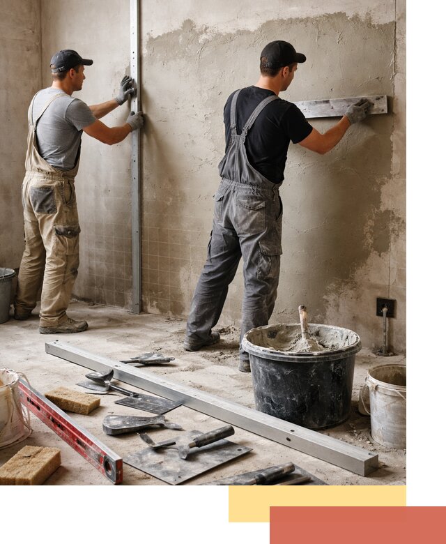 Профессиональная штукатурка стен под плитку в Ирбите