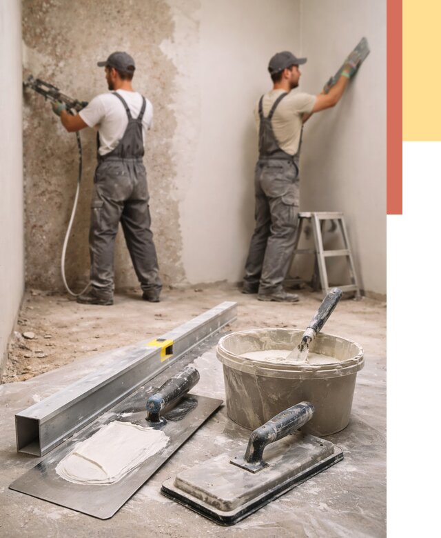 Штукатурка стен под обои в Ирбите от 4947 руб./м2 — выравнивание под обои | ОТДЕЛОЧНИК-Рбт