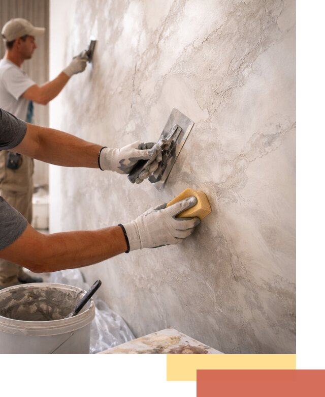 Декоративная штукатурка под мрамор в Ирбите для стен и потолков