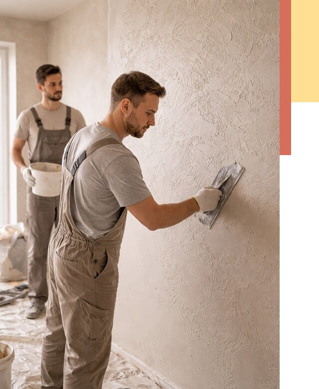 Фактурная штукатурка стен в Ирбите от 4617 руб./м² — заказать под ключ | ОТДЕЛОЧНИК-Рбт