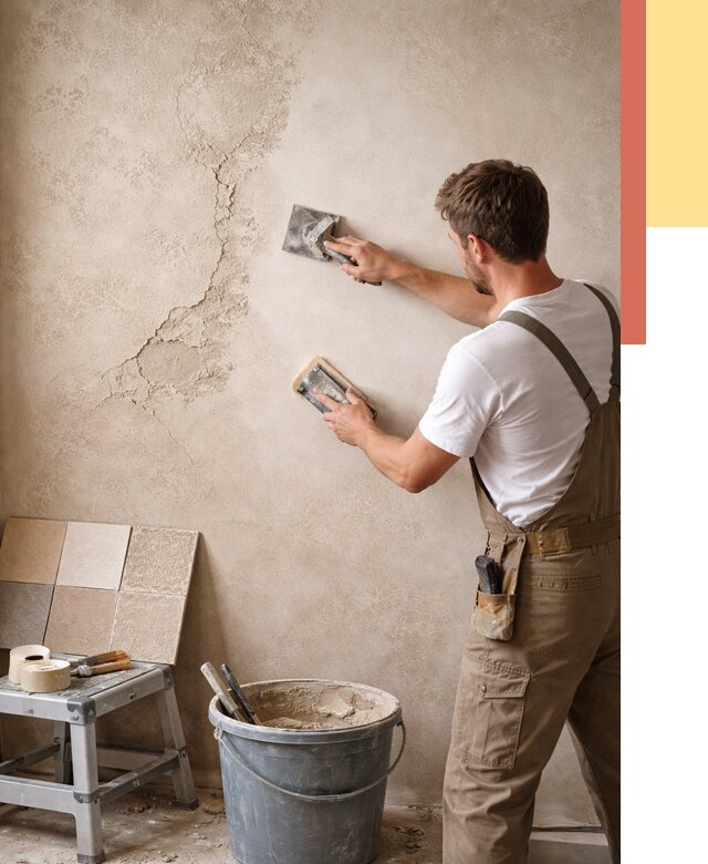 Ремонт декоративной штукатурки в Ирбите от 4947 руб. под ключ | ОТДЕЛОЧНИК-Рбт