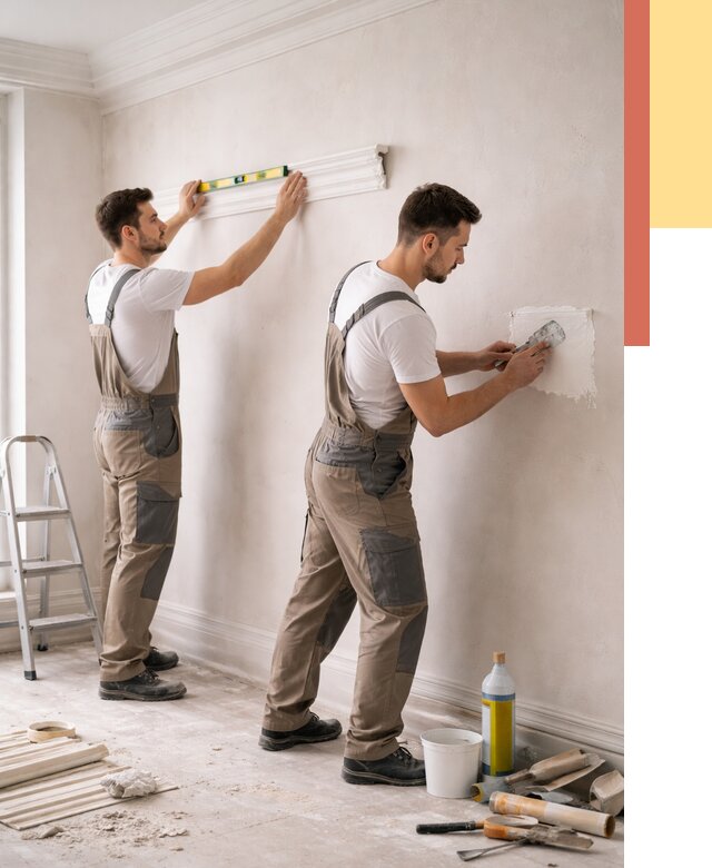 Монтаж лепнины на стены в Ирбите от 4947 руб. — недорого, быстро | ОТДЕЛОЧНИК-Рбт