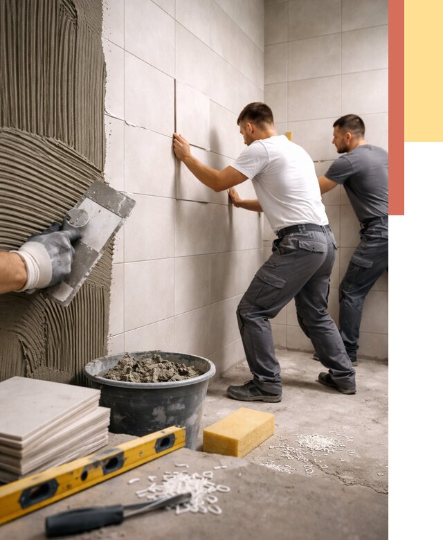 Укладка плитки на стены в Ирбите от 934 руб. — качественно и недорого | ОТДЕЛОЧНИК-Рбт