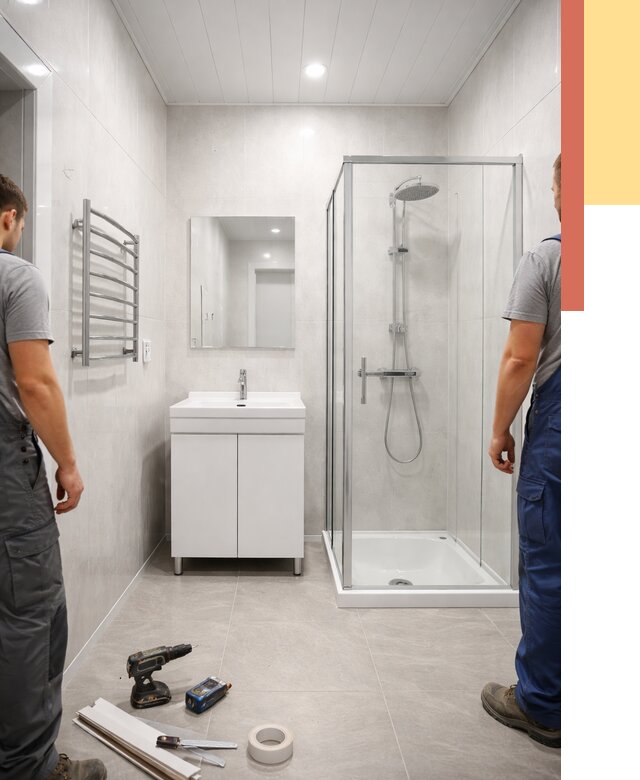 Отделка ванной комнаты панелями ПВХ в Ирбите от 4947 руб. за м2 | ОТДЕЛОЧНИК-Рбт