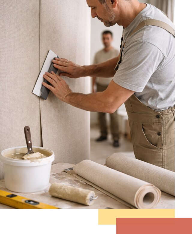 Поклейка текстильных обоев в Ирбите профессионально и аккуратно