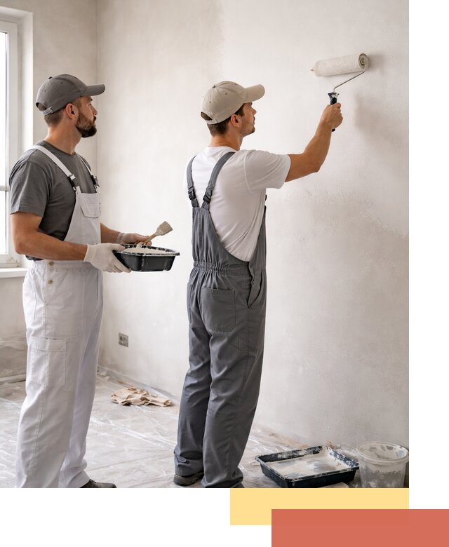 Покраска стен водоэмульсионной краской в Ирбите