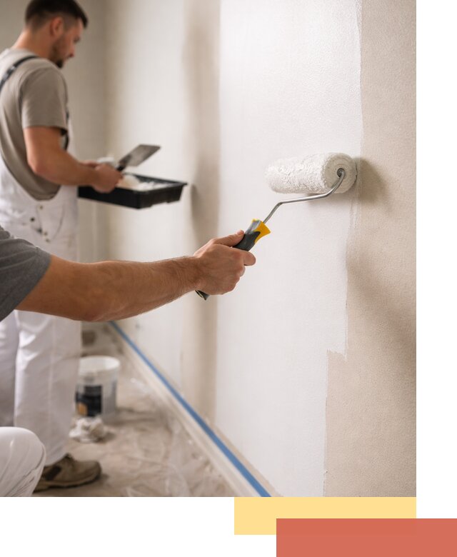 Покраска стен акриловой краской профессионально в Ирбите