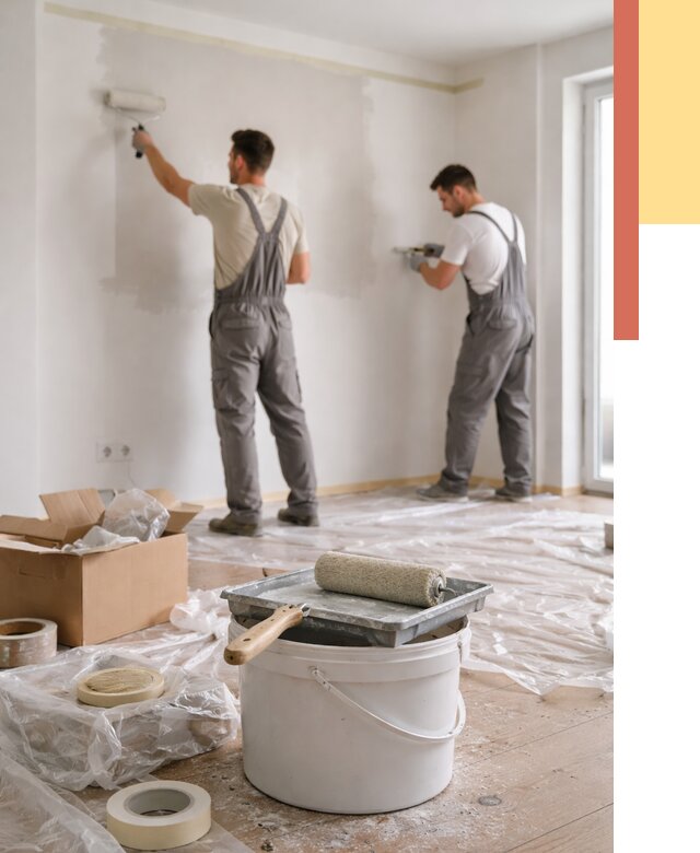 Покраска стен в квартире в Ирбите от 2748 руб/м2 — быстро и недорого | ОТДЕЛОЧНИК-Рбт