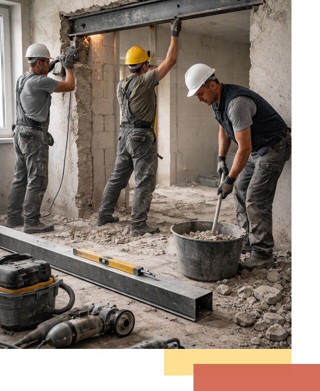 Создание проемов в стенах и несущих конструкциях в Ирбите