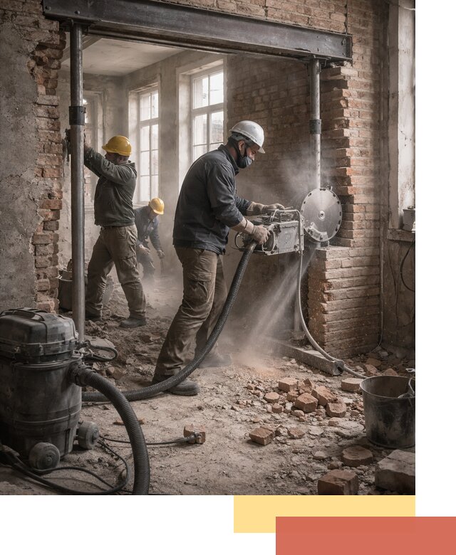 Прорезка проема в стене под дверной или оконный проем в Ирбите