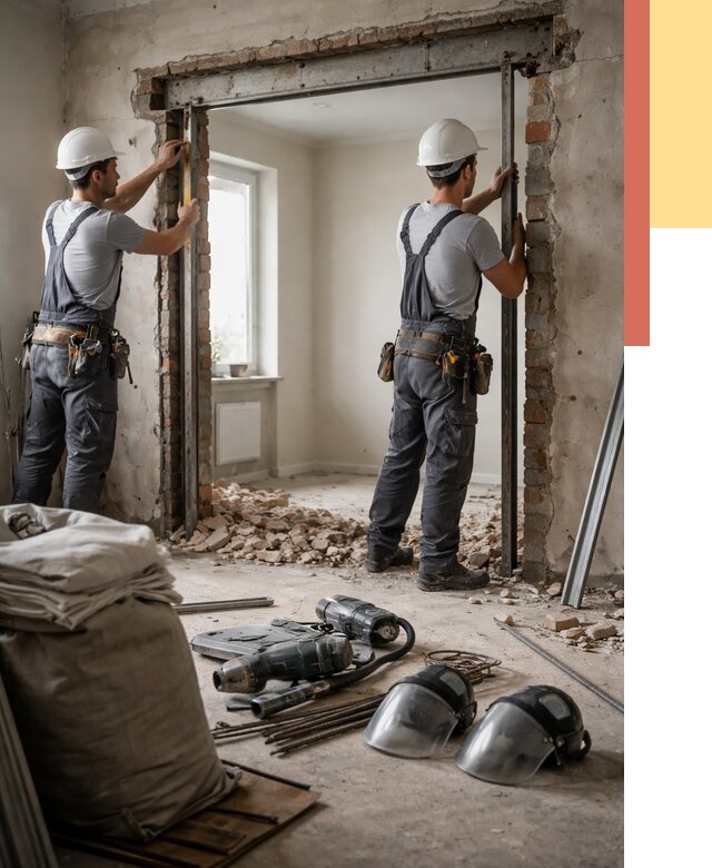 Расширение дверного проема в Ирбите от 13741 руб. под ключ | ОТДЕЛОЧНИК-Рбт