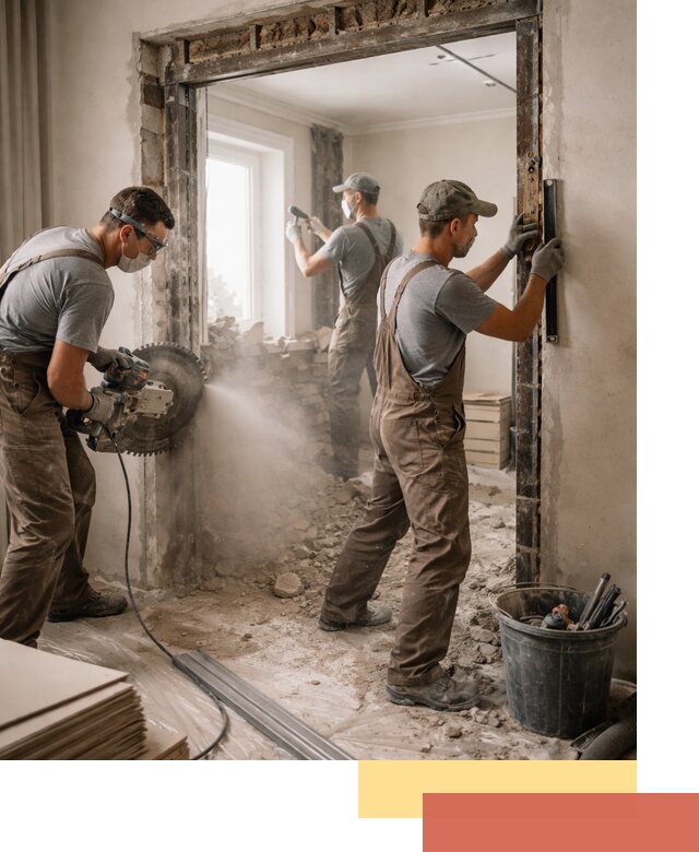 Расширение дверного проема под установку новой двери в Ирбите