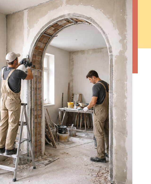 Устройство арочного проема в Ирбите от 10443 руб. под ключ — быстро и недорого | ОТДЕЛОЧНИК-Рбт