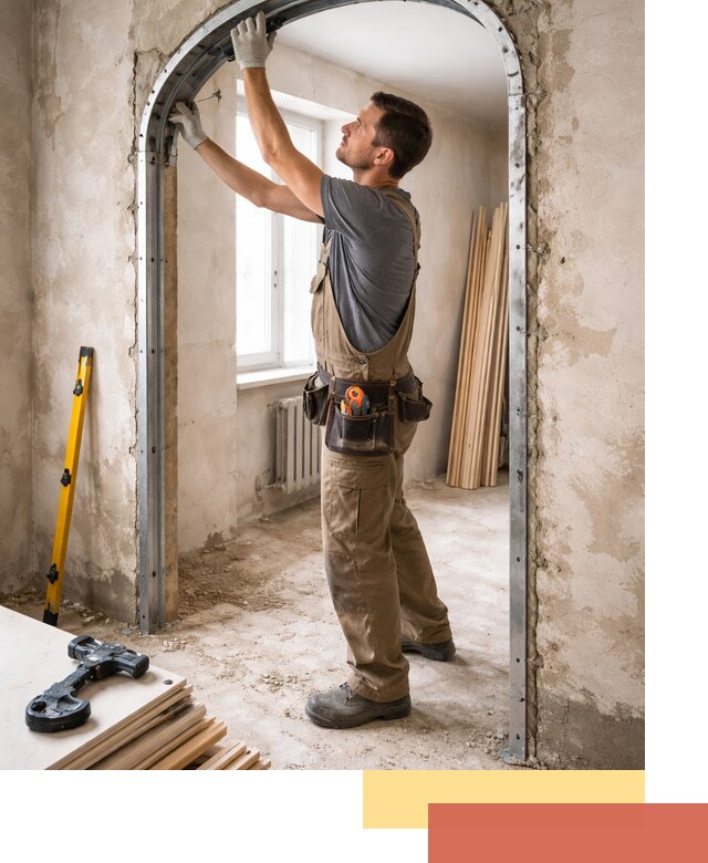 Устройство арочного проема в Ирбите под ключ