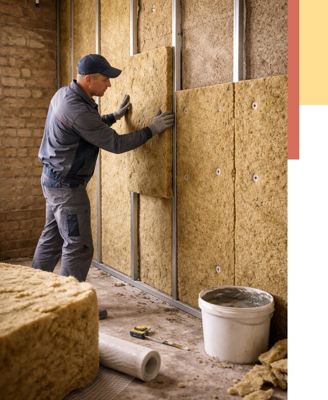 Утепление стен минватой в Ирбите от 1484 руб./м2 — недорого и быстро | ОТДЕЛОЧНИК-Рбт