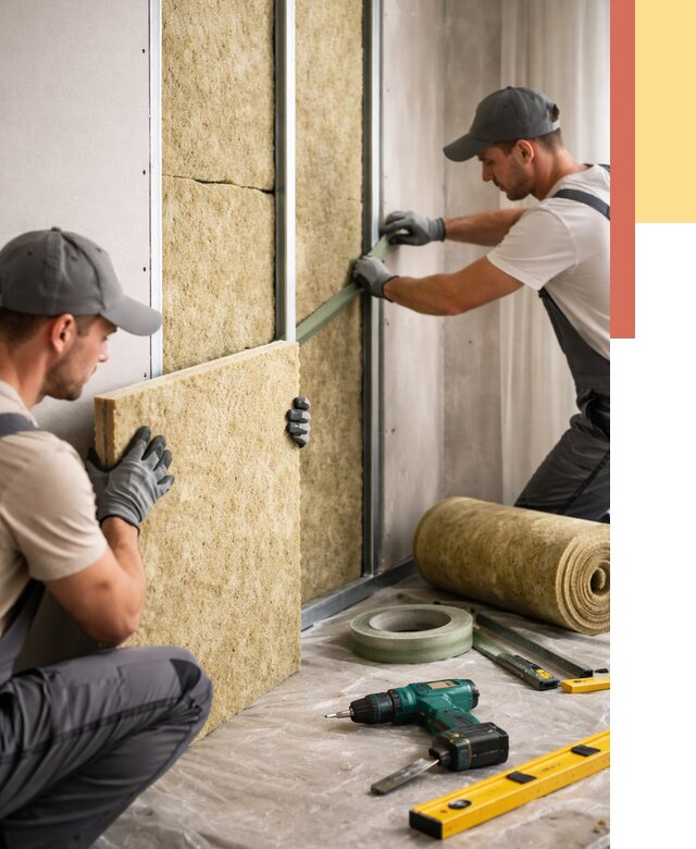 Шумоизоляция стен в Ирбите под ключ от 2034 руб. | ОТДЕЛОЧНИК-Рбт