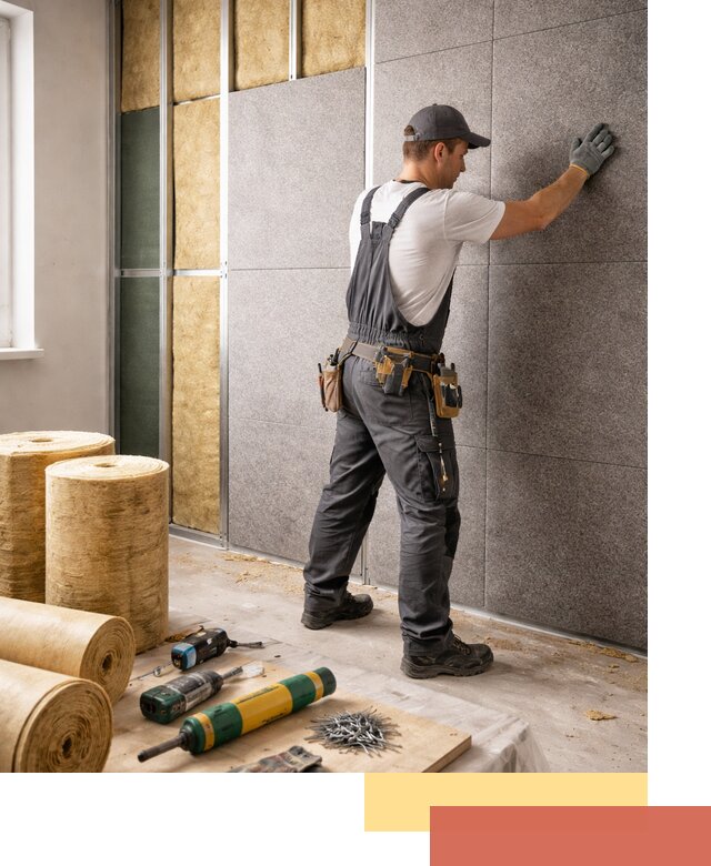 Профессиональная шумоизоляция стен в Ирбите для квартиры и офиса