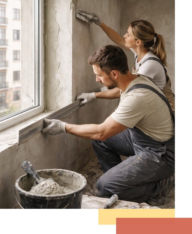 Штукатурка откосов дверей и окон профессионально в Ирбите