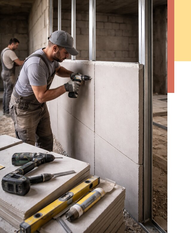 Кладка влагостойких перегородок ПГП в Ирбите от 1319 руб. под ключ | ОТДЕЛОЧНИК-Рбт