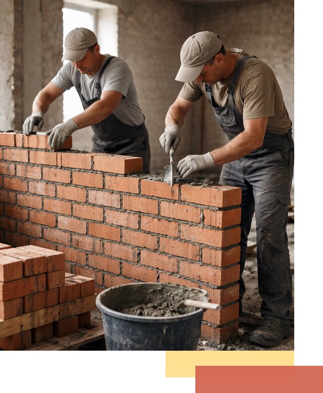 Кладка кирпичных перегородок под ключ в Ирбите