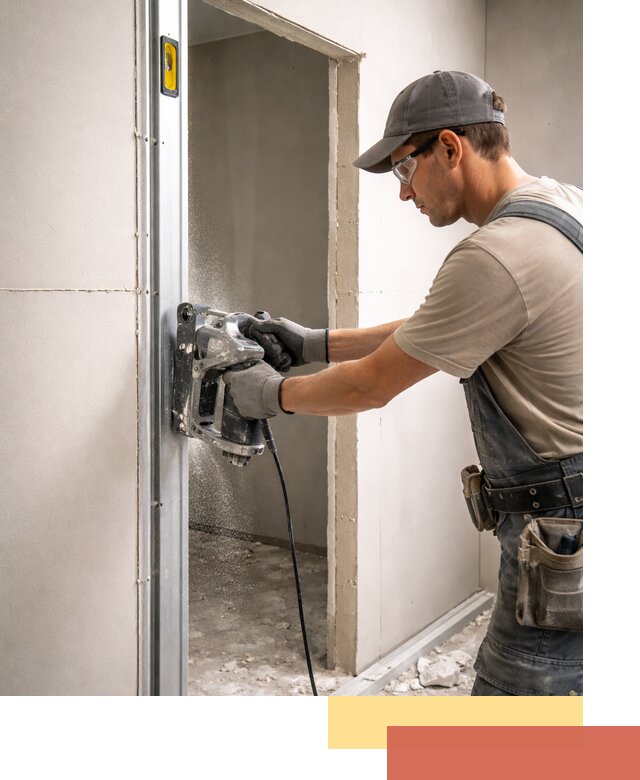 Устройство дверного проема в перегородке в Ирбите