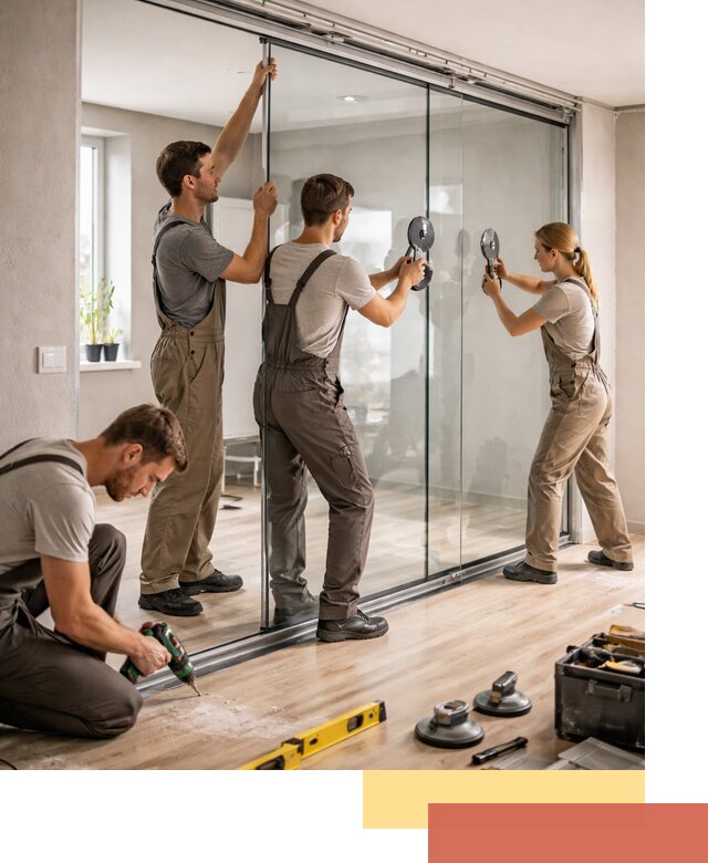 Изготовление стеклянных перегородок на заказ в Ирбите