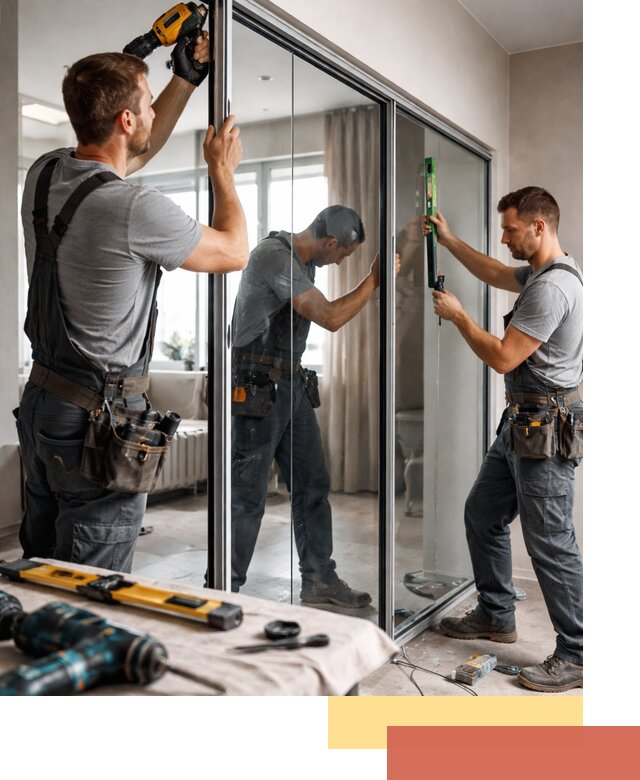 Каркасные стеклянные перегородки под ключ в Ирбите