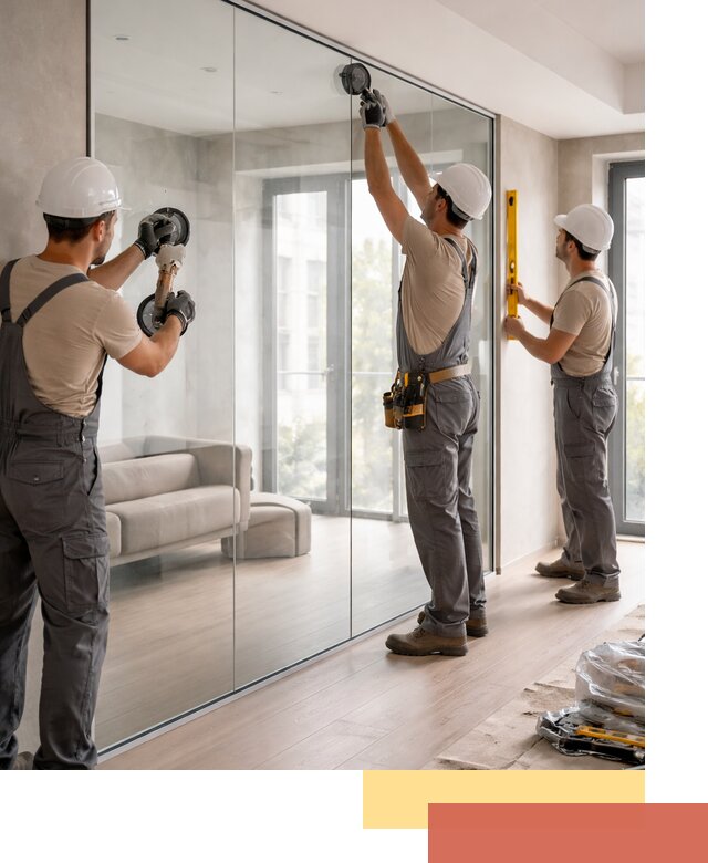 Перегородки из закаленного стекла в Ирбите для офисов и квартир