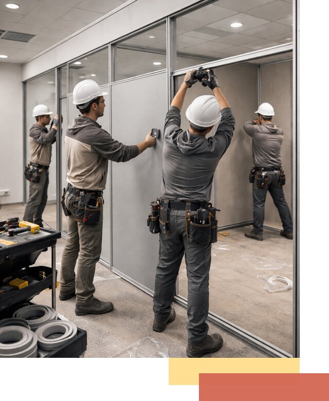 Мобильные офисные перегородки под ключ в Ирбите