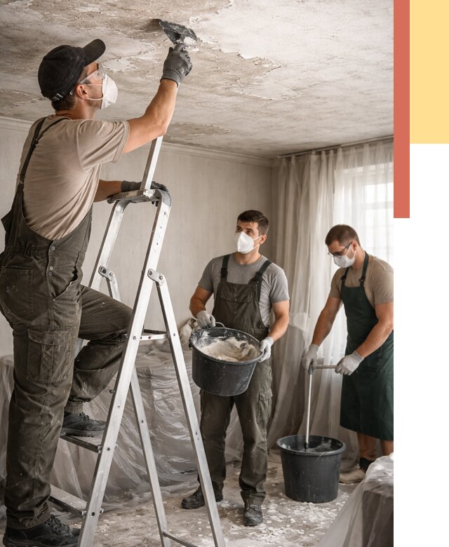 Удаление побелки с потолка в Ирбите от 2748 руб. быстро и недорого | ОТДЕЛОЧНИК-Рбт