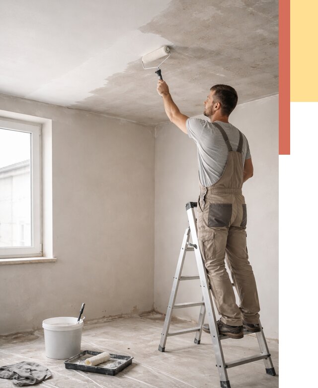 Грунтовка потолка в Ирбите от 2748 руб. — быстро и недорого | ОТДЕЛОЧНИК-Рбт