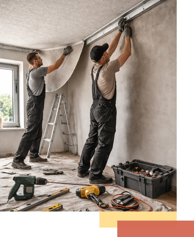 Монтаж фактурного натяжного потолка в Ирбите качественно и быстро