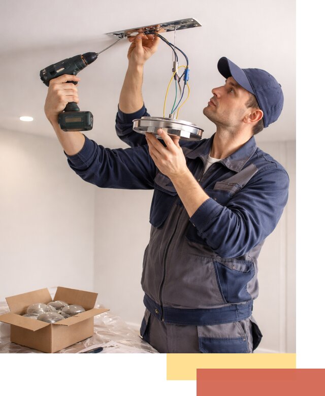 Установка люстры в натяжной потолок в Ирбите