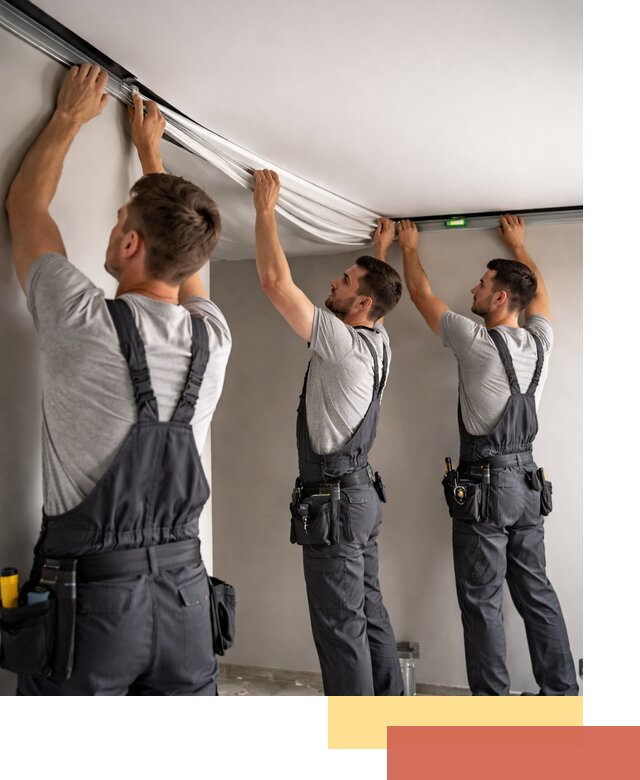 Теневые натяжные потолки в Ирбите: монтаж и отделка быстро и качественно